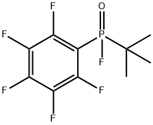 (1,1-Dimethylethyl)(pentafluorophenyl)fluorophosphine oxide 结构式