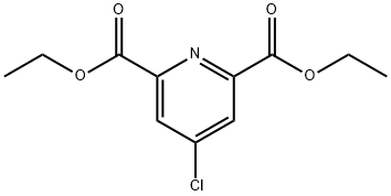 4-氯吡啶-2,6-二甲酸二乙酯 结构式