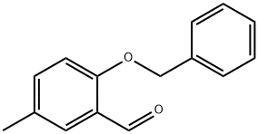 5-甲基-2-(苯基甲氧基)苯甲醛 结构式