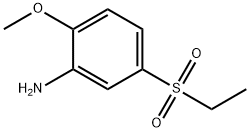 5-乙基磺酰基-邻甲氧基苯胺 结构式