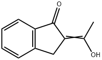 2,3-Dihydro-2-(1-hydroxyethylidene)-1H-inden-1-one 结构式