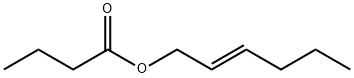 N-丁酸(反-2-己烯基)酯 结构式