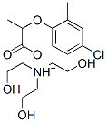 tris(2-hydroxyethyl)ammonium 2-(4-chloro-2-methylphenoxy)propionate 结构式