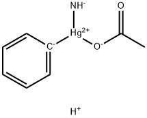 Phenylmercuric ammonium acetate 结构式