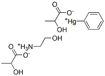 Phenylmercuric monoethanolammonium lactate 结构式