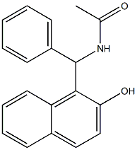 N-[(2-hydroxynaphthalen-1-yl)-phenyl-methyl]acetamide 结构式