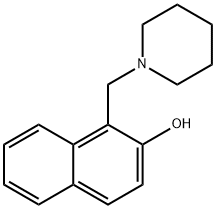 1-(哌啶-1-甲基)-2-萘酚 结构式