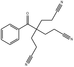 4-苯甲酰基-4-(2-氰乙基)庚二腈 结构式