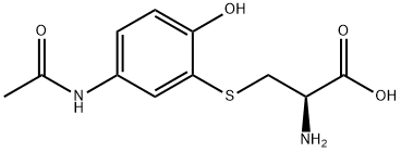 S-[5 - (乙酰氨基)- 2 -羟基苯基] - L -半胱氨酸 结构式