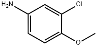 3-氯-4-甲氧基苯胺 结构式
