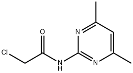 2-氯-N-(4,6-二甲基嘧啶-2-基)乙酰胺 结构式