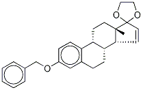 3-O-Benzyl 15,16-Dehydro Estrone Monoethylene Ketal 结构式