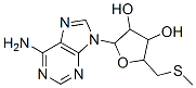 2-(6-aminopurin-9-yl)-5-(methylsulfanylmethyl)oxolane-3,4-diol 结构式