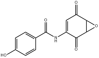 Benzamide, N-(2,5-dioxo-7-oxabicyclo[4.1.0]hept-3-en-3-yl)-4-hydroxy- (9CI) 结构式