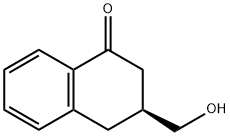 1(2H)-Naphthalenone,3,4-dihydro-3-(hydroxymethyl)-,(3S)-(9CI) 结构式