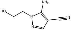 1-羟乙基-4-氰基-5-氨基吡唑 结构式