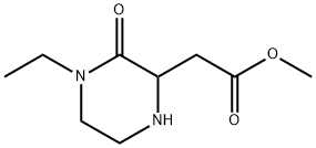 2-Piperazineaceticacid,4-ethyl-3-oxo-,methylester(9CI) 结构式