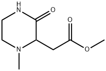 2-Piperazineaceticacid,1-methyl-3-oxo-,methylester(9CI) 结构式