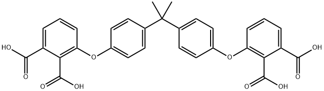 3,3'-[(1-Methylethylidene)bis(4,1-phenyleneoxy)]bis[1,2-benzenedicarboxylic acid] 结构式