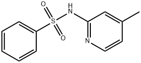 N-(4-甲基-2-吡啶基)苯磺酰胺 结构式