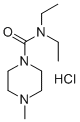 N,N-二乙基-4-甲基哌嗪-1-甲酰胺单盐酸盐 结构式