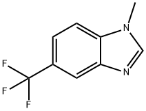 1-甲基-5-三氟甲基苯并咪唑 结构式