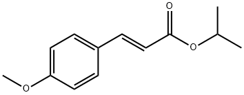 isopropyl (E)-p-methoxycinnamate 结构式