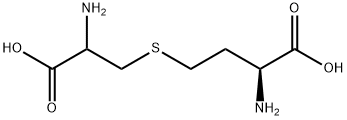 DL-胱硫醚 结构式