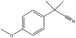 2-对甲氧基苯基-2-甲基丙腈 结构式