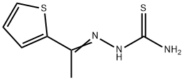 2-[1-(2-噻吩基)亚乙基]肼基硫代甲酰胺 结构式