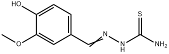 Hydrazinecarbothioamide, 2-[ (4-hydroxy-3-methoxyphenyl)methylene]- 结构式