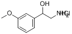 2-AMINO-1-(3-METHOXY-PHENYL)-ETHANOL HCL 结构式