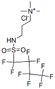 trimethyl-3-[[(nonafluorobutyl)sulphonyl]amino]propylammonium chloride 结构式