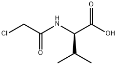 N-(2-Chloroacetyl)-D-valine 结构式