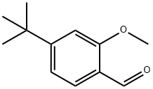 4-(叔丁基)-2-甲氧基苯甲醛 结构式