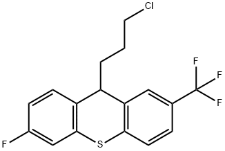 9-(3-氯丙基)-6-氟-2-(三氟甲基)-9H-硫代呫吨 结构式