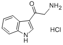 2-氨基-1-(1H-吲哚-3-基)-乙酮盐酸盐 结构式