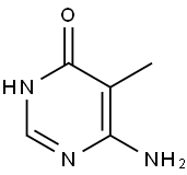 6-氨基-5-甲基-1,4-二氢嘧啶-4-酮 结构式
