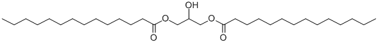 豆蔻酸二甘油酯 结构式
