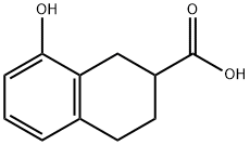 8-hydroxy-1,2,3,4-tetrahydronaphthalene-2-carboxylic acid 结构式