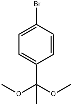 4-溴-(1,1-二甲氧基乙基)苯 结构式