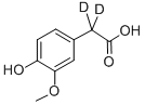 高香草酸-D2 结构式