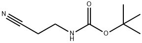 N-(2-氰基乙基)氨基甲酸叔丁酯 结构式