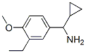 Benzenemethanamine, alpha-cyclopropyl-3-ethyl-4-methoxy- (9CI) 结构式