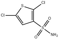 2,5-二氯噻吩-3-磺酰胺 结构式