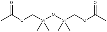 1,1,3,3-四甲基-1,3-二硅氧烷亚基二甲醇二乙酸酯 结构式