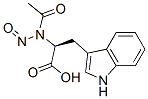 (2S)-2-(acetyl-nitroso-amino)-3-(1H-indol-3-yl)propanoic acid 结构式