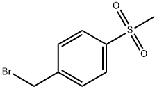 4-甲基磺酰苄溴 结构式