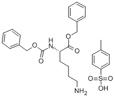 苄基((苄氧基)羰基)-L-赖氨酸-4-甲基苯磺酸盐 结构式
