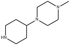 1-甲基-4-(4-哌啶基)哌嗪 结构式